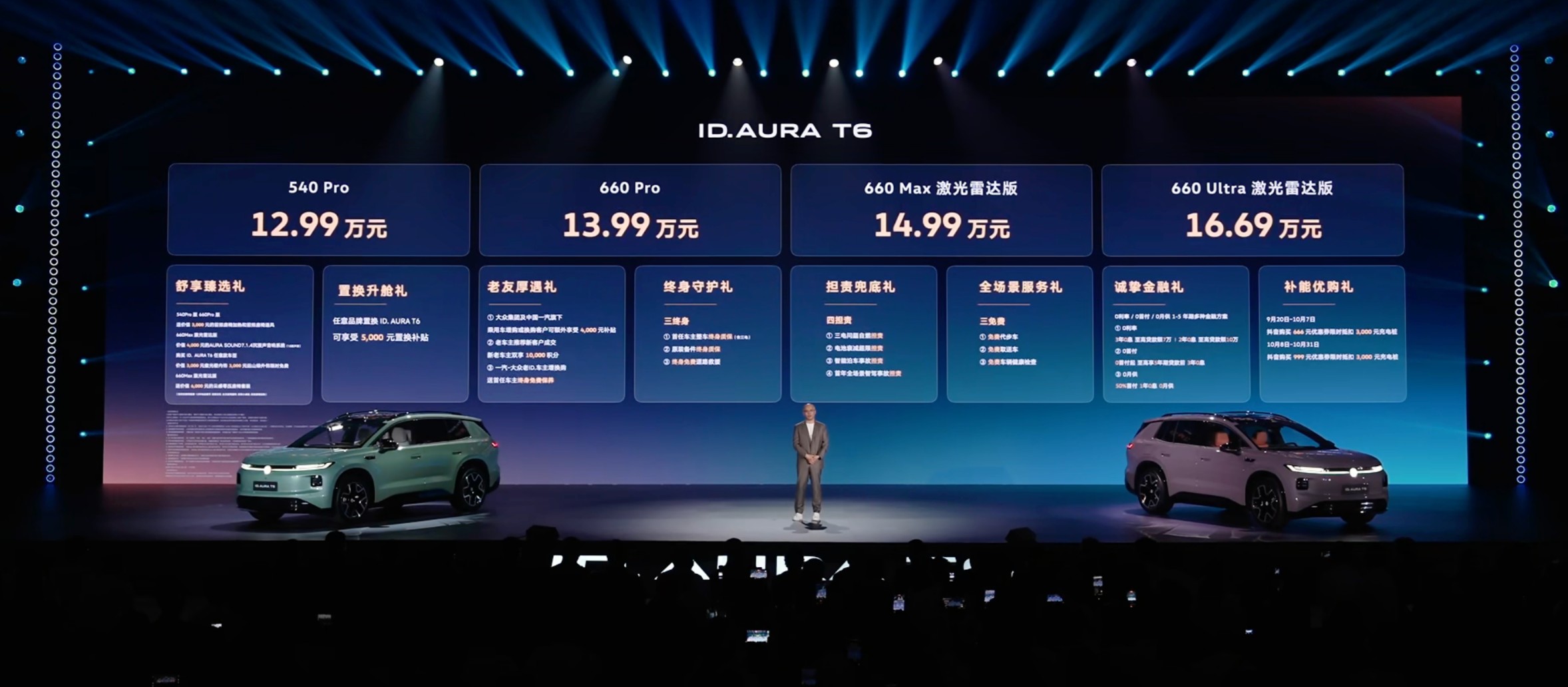 <strong>12.99万起！一汽-大众ID. AURA T6上市</strong>